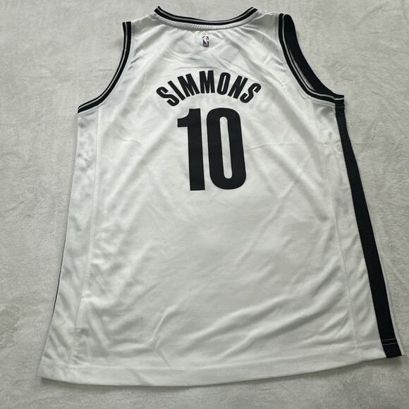 Fanatics Brooklyn Nets Jersey Youth Size X-Large Ben Simmons #10 White NBA NEW - Picture 4 of 6